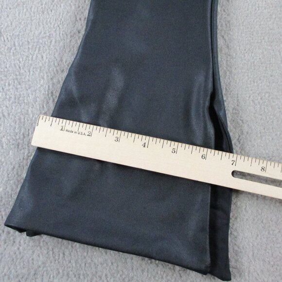 Lips + Honey Flare Pants Womens XS Bia Cut Out Faux Leather Black Slit Hem - Picture 9 of 10